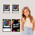 thumbnail image 5 of 6-7 Year Old Graffiti Themed Birthday Invitations "I Was 6 Now I Am 7" Design, Fun Party Supplies for Boys Girls Birthday Celebration and Event Layout, 5 of 6