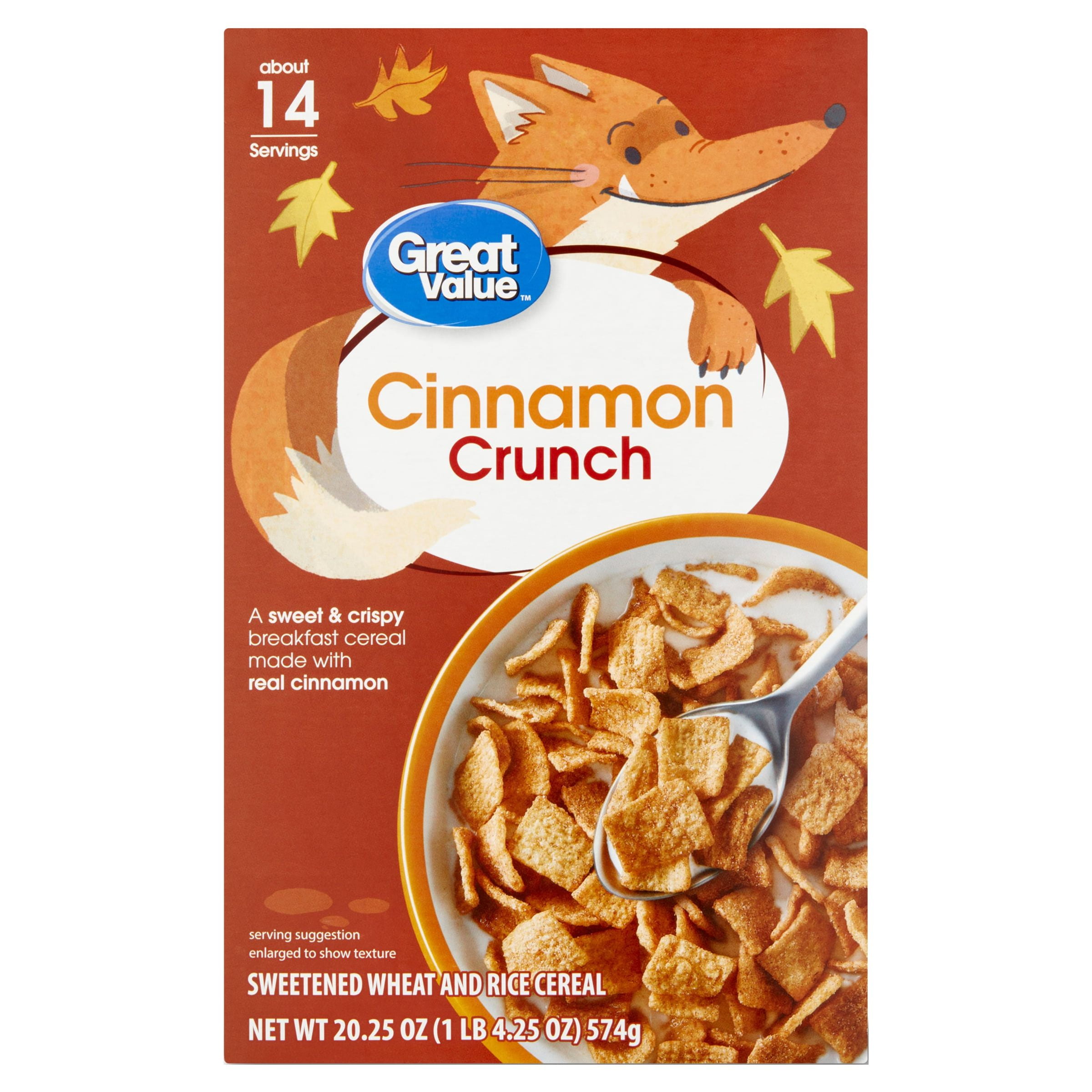 (3 pack) Great Value Cinnamon Crunch Breakfast Cereal, 20.25 oz