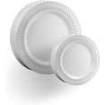 thumbnail image 6 of Exquisite Round Disposable Plastic Dinner Plates, 10.25 Inch - 40 Pack, 6 of 8