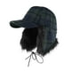 thumbnail image 2 of Gorra de béisbol unisex de poliéster con cordones y protección para las orejas, de pelo largo y imitación de cuadros, para hombre y mujer., 2 of 3
