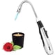 thumbnail image 1 of Encendedor de vela con cuello flexible de 360 °, encendedor de gas con llama ajustable, resistente al viento, encendedor de butano para barbacoa, cocina, camping, viajes, inicio de fuego, 1 of 4