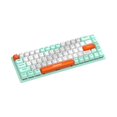 thumbnail image 2 of funtasica Mechanical Gaming Keyboard Gamer Keyboard Typewriter Office USB Wired 68 Key Green, 2 of 9