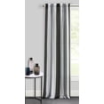thumbnail image 2 of Simple Elegance Spectrum Rod Pocket Window Curtain Panel - 50x63 - Black/Silver, 2 of 3