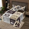 thumbnail image 2 of Camper Queen Bedspread Set For Bunk Travel Trailers,Rustic Plaid Camping Car Coverlet Set Camping Accessories Quilt Set For Rv Campers,Country Cabin Lodge Decor Bed Set Brown Beige, 2 of 5