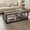 Coffee, variant on YWEN Rectangle Coffee Table for Bedroom&Living Room, 2-Tier Center Table with Tempered Glass&Wood MDF Top, Tea Table with Thickened Tabletop and Metal Frame, 40 inch, Easy Assemble