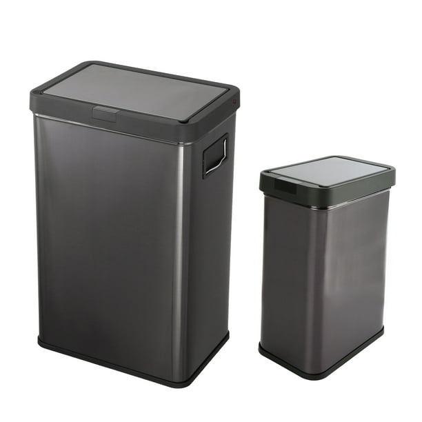 Better Homes & Gardens 13.7 gal & 3.17 gal Sensor Kitchen Trash Can Set