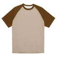 thumbnail image 6 of Godokuleh Men's Raglan Baseball T Shirts Cotton Crew Neck Short Sleeve T-Shirts Casual Soft Vintage Workout Athletic Tee Shirt Brown XL, 6 of 6