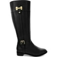 thumbnail image 2 of Karen Scott Womens Deliee 2 Faux Leather Tall Riding Boots Black 10 Medium (B,m), 2 of 6