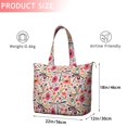 thumbnail image 4 of Pioneer Flower Floral Print Pattern Travel Tote Bags for Women Carry On,Large Weekender Bags for Women Travel,Multi Functional Duffle Bag for Work,Shopping,Sports, 4 of 5