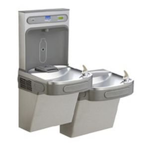 Bi Level Filter - Elkay LZSTLDDWSSK Filtered EZH2O Bottle Filling Station with Versatile Bi-Level ADA Cooler
