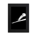 thumbnail image 1 of Winter Sport Skiing Pattern Illustration Desktop Photo Frame Picture Display Art Painting Exhibit, 1 of 3