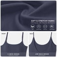 thumbnail image 4 of Women's Low Back Cami Tank Top Spaghetti Strap Scoop Neck Soft Stretchy Fitted Crop Layering Camisole for Daily Casual Wear, 4 of 7