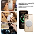 thumbnail image 2 of for iPhone 12 Pro Max Magnetic Case [Compatible with Magsafe], Full Body Protective Cover Soft TPU Shockproof Slim Phone Case for Apple iPhone 12 Pro Max 6.7", Gold, 2 of 18