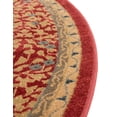 thumbnail image 6 of Unique Loom Palace Collection Area Rug - Lincoln (3' 3" Round Red/Navy Blue), 6 of 7