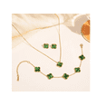 thumbnail image 2 of Conjunto Joyas Trébol Elegante Collar Pendientes Pulsera Xtellar verde, 2 of 4
