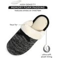 thumbnail image 2 of Roxoni Women's Cozy Memory Foam Slippers, Fuzzy Warm Faux Fur, Anti-Skid Rubber Sole, 2 of 5