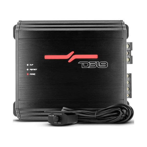 DS18 ZR500.1D 1-CH Monoblock 1500W Peak 1-4 Ohm Stable Class-D Car Amplifier