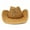 khaki, variant on Western American Cowboy Straw Hat, Retro Summer Prairie Ceremonial