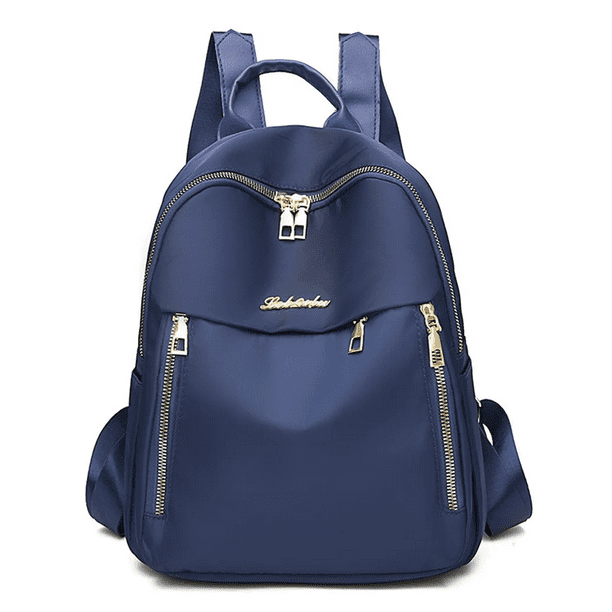 Mochila Para Mujer Moda Impermeable AZUL MARINO Walmart en linea