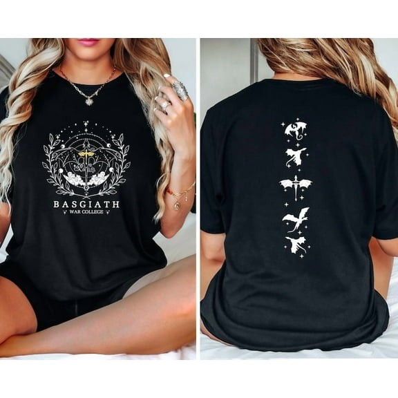 Fourth Wing T-Shirt, Dragon Rider Shirt, Violet Sorrengail Tee, Dragon Lover TShirt, Retro War College T shirt