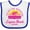 White and Royal, variant on Inktastic Summer Enjoy the Sunshine Laguna Beach California in Pink Boys or Girls Baby Bib