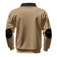 thumbnail image 4 of Yiaimeir Men's Quarter Zip Pullover Sweatshirt Long Sleeve Athletic Fleece Top Comfortable Casual Sportswear for Outdoor Indoor Activities, 4 of 6
