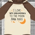 thumbnail image 4 of Inktastic I Love My Grandma to the Moon and Back Boys or Girls Long Sleeve Baby Bodysuit, 4 of 5