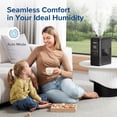 thumbnail image 2 of LEVOIT 6L Smart Warm and Cool Mist Humidifiers for Home Bedroom, 60H Runtime and Auto Customized Humidity for Large room, Schedule, Easy Top Fill, Essential Oil Diffuser, Whisper-Quiet, Handle, Black, 2 of 5
