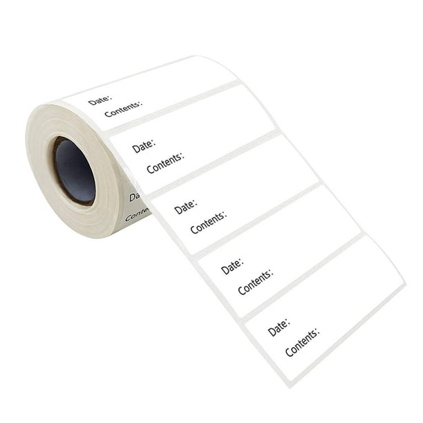 1 rollo/500 etiquetas de categoría con fecha marcada. Etiquetas clasificadas prácticas para el hogar.