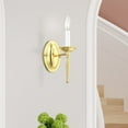 thumbnail image 3 of Livex Lighting Williamsburgh 1-Light Wall Sconce in Polished Brass, 3 of 10