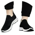 thumbnail image 3 of Womens Slip On Sneakers Comfortable Dates Slip On Design With Full Toe Coverage Year Round Use Women Running Shoes Black 46, 3 of 8