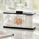 thumbnail image 2 of Organizador de cosméticos mDesign Lumiere Collection transparente/negro, 2 of 8