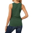 thumbnail image 4 of Playeras,Blusas y Tops,Ropa para Mujer Camisetas Sin Mangas Para Adolescentes Mujeres entrenamiento elegante sexy o cuello sin mangas sólido transpirable tops camisa (AG, XXL), 4 of 7