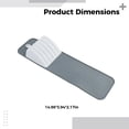 thumbnail image 4 of Compact Knife Organizer Tray for Drawer, 5 Slot Knives Holder Mat, Non-Slip Cutlery Storage Solution, Gray and White Kitchen Insert, Fits up to 15 in（30 cm）Drawers, 4 of 5