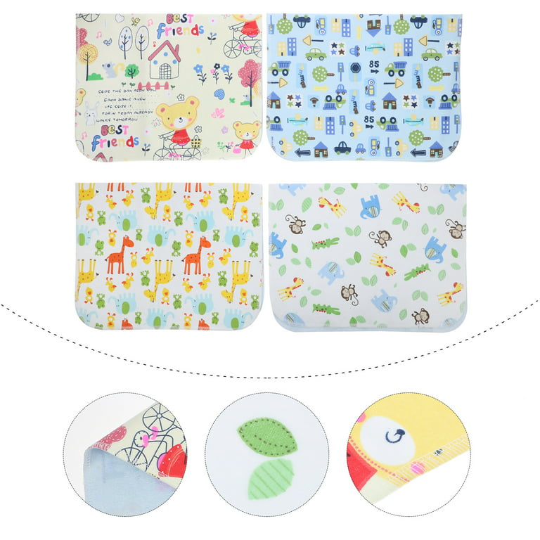Baby Waterproof Sheet Urine Changing Pads Cartoon Reusable Infant Bedding  Nappy Burp Mattress Changing Mat
