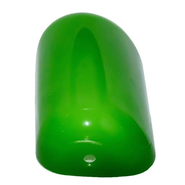 Green Glass 9 Inch Bankers Lamp Shade, Green Glass Bankers Lamp Shade Replacement Cover
