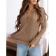 thumbnail image 4 of Camisa de Manga Larga PRETTYGARDEN para Mujer con Cuello en V y Tejido de Gofre, 4 of 5