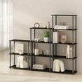 thumbnail image 4 of Furinno Turn-N-Tube 5-Tier Multipurpose Compact Display Rack, Shelving Unit, Bookcase, Black/Grey, 4 of 6