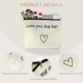 thumbnail image 3 of Unique Bargains 1Pc Large Durable Storage Gift Organizer Makeup Bag for Toiletries Beige, 3 of 7