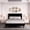 Black, variant on 4 Ever Winner Twin Upholstered Platform Bed Frame with Vertical Channel Tufted Headboard, Pink