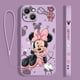 thumbnail image 1 of Funda de teléfono de Mickey y Minnie rosa para Apple iPhone 14, 13, 12 Mini, 11 Pro, XS, MAX, XR, X, 8, 7, 6S, SE Plus Fivean unisex, 1 of 2