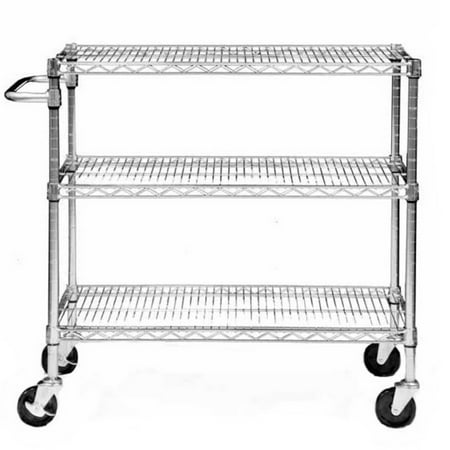 TRINITY EcoStorage; 3-Tier NSF Chrome Cart
