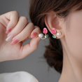 thumbnail image 4 of SharkTRUE Tulip New Trendy And Advanced Style Ear Studs With Small Design Sense Earrings, 4 of 8