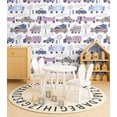 thumbnail image 3 of S4Sassy Peel & Stick Vinyl Wallpaper, Vehicle Print Wallpaper Contact Paper Waterproof - White, 25"X 60", Textured Finish, Removable Walls Covering For Kids Room Wall Decor, Baby Room, Playroom, 3 of 8