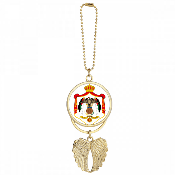 Jordan Asia National Emblem Car Keychain Angel Wing Pendant