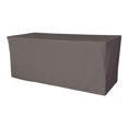 thumbnail image 1 of TCpop-fit-72x30x30-CharcoalP34 2.23 lbs Polyester Poplin Fitted Tablecloth, Charcoal, 1 of 1
