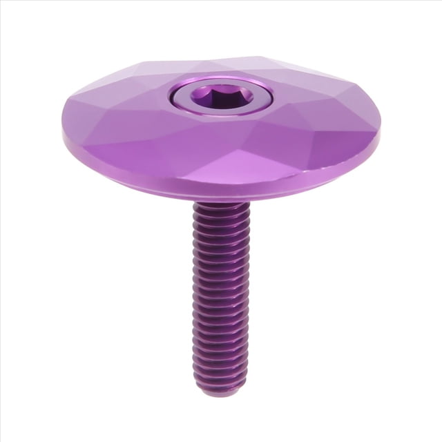 Tapa de DireccióN de Bicicleta VáStago de Bicicleta de Carretera Tapa Superior de Auriculares con Tornillo para Tubo de DireccióN de Horquilla de 28,6 Mm, PúRpura