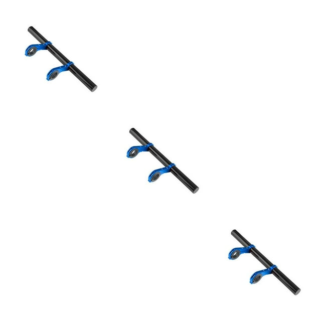pitrice Bicycle Handlebar Extender Mountain Bike Bracket Support Mount Headlight Flashlight Speedometer Holder Replacement Blue 3Set