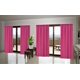 2 Panels hot pink solid blackout thermal rod pocket foam lined window ...