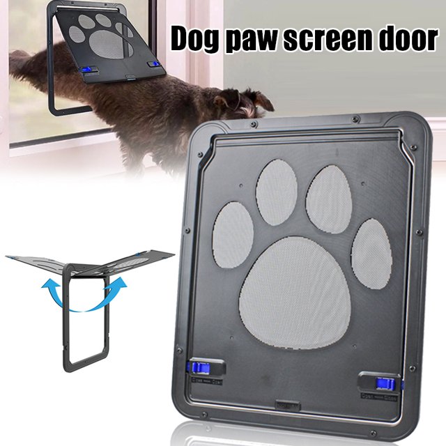CAROOTU Pet Anti-Scratching Door Self-Closing Lockable Anti-bite for Cat Dog Home